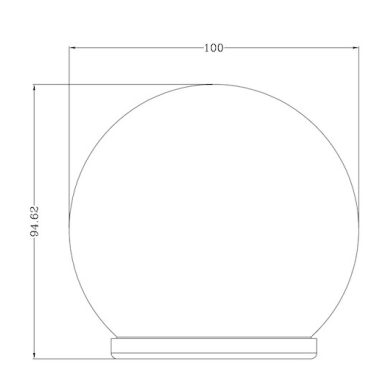 G2011/10 LAMPARA GLOBO SOLAR CRISTAL 10cm GALIX