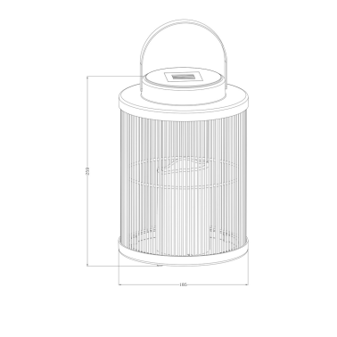 G2005 LAMPARA SOLAR VELA PARPADEO CON JAULA METAL+PLASTICO GALIX
