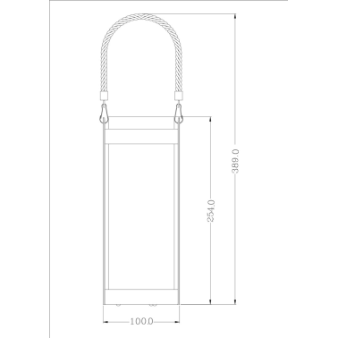 G2009 LAMPARA SOLAR VELA PARPADEO BOTE C/ASA METAL+VIDRIO GALIX