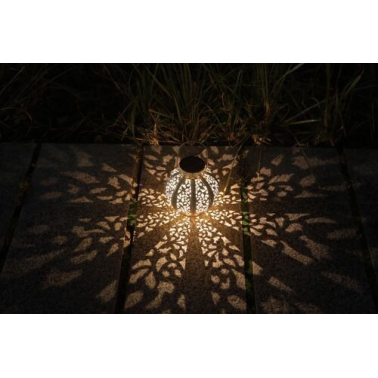 G2301 LAMPARA SOLAR BLANCA VINTAGE METALICA GALIX