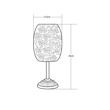 G2003 LAMPARA SOLAR SOBREMESA RETRO METALICA GALIX