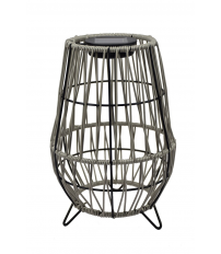 G2315 LAMPARA SOLAR JAULA C/PATAS METAL+POLIETILENO GALIX