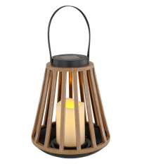 36654 LAMPARA SOLAR JAULA PLASTICA C/VELA Y ASA 1800K GLOBO