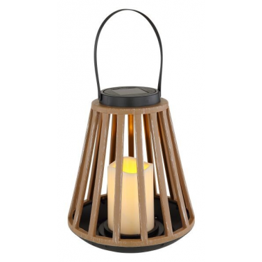 36654 LAMPARA SOLAR JAULA PLASTICA C/VELA Y ASA 1800K GLOBO