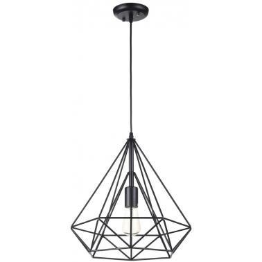10688 LAMPARA JAULA NEGRA 380mm.1xE27 QUAIL