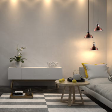 0705252 LAMPARA COLGANTE COBRE BARUM 1XE27