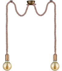 310100204 LAMPARA COLGANTE ROPE CUERDA 2xE27 TRIO