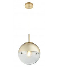15855 LAMPARA COLGANTE METAL ORO 1XE27  40W VARUS GLOBO