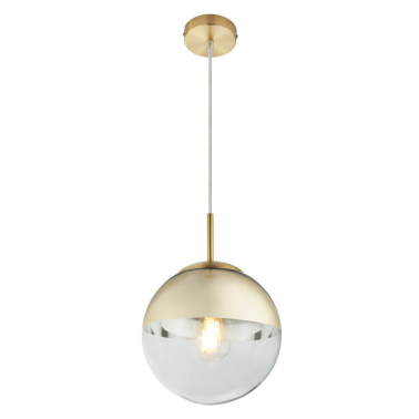 15855 LAMPARA COLGANTE METAL ORO 1XE27  40W VARUS GLOBO