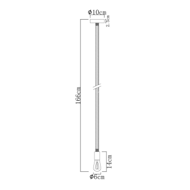 69029H LAMPARA COLGANTE METAL NEGRO 1XE27  60W ULLEU GLOBO