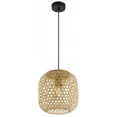 15367H LAMPARA COLGANTE BAMBU NATURAL 1XE27  60W MIRENA GLOBO