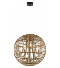 15368h1 LAMPARA COLGANTE BAMBU NATURAL 1XE27  60W HILDEGARD GLOBO