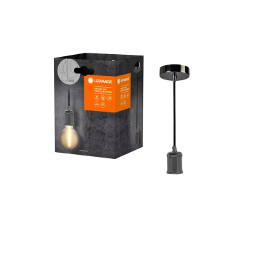 092527 LAMPARA COLGANTE ACERO 1xE27 BOBBIN 1906 LEDVANCE