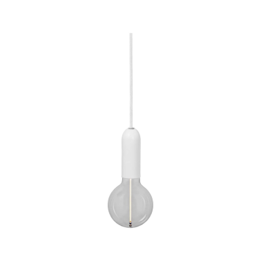 092565 LAMPARA COLGANTE ACERO BLANCA 1xE27 ROUND 1906 LEDVANCE