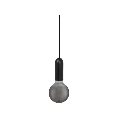 092589 LAMPARA COLGANTE ACERO NEGRA 1xE27 ROUND 1906 LEDVANCE