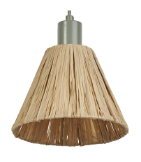 838154 LAMPARA COLGANTE RAFIA VERDE 1xE27 RAFFIA DECOR LEDVANCE