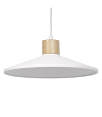 838383 LAMPARA COLGANTE MADERA/YESO BLANCA 1xE27 DECOR LEDVANCE