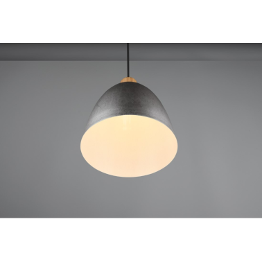 R30681067 LAMPARA COLGANTE 1xE27 IP20 150cm NIQUEL ANTIGUO JAGGER TRIO