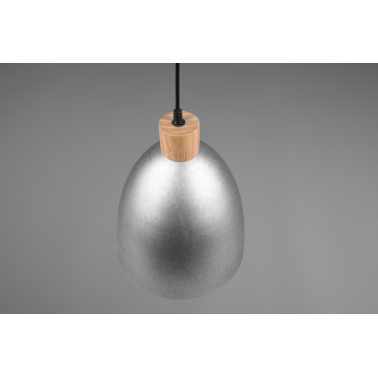 R30681067 LAMPARA COLGANTE 1xE27 IP20 150cm NIQUEL ANTIGUO JAGGER TRIO