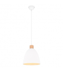 R30681031 LAMPARA COLGANTE 1xE27 IP20 150cm BLANCO JAGGER TRIO