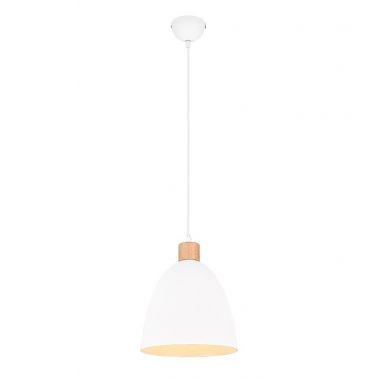 R30681031 LAMPARA COLGANTE 1xE27 IP20 150cm BLANCO JAGGER TRIO
