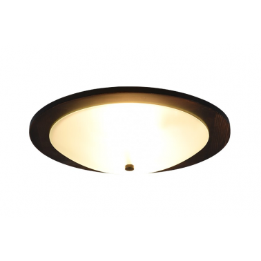 612600256 PLAFONT TECHO 2xE27 IP20 MADERA NATURAL PALI TRIO