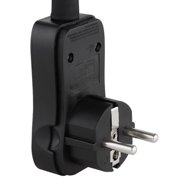 57911DP APLIQUE FOCO PARED ENCHUFABLE 1xGU10 25W 230V NEGRO NIQUEL ROBBY GLOBO