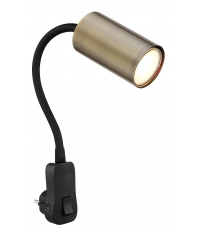 57911DPM  APLIQUE FOCO PARED ENCHUFABLE 1xGU10 25W 230V METAL ROBBY GLOBO