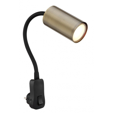 57911DPM  APLIQUE FOCO PARED ENCHUFABLE 1xGU10 25W 230V METAL ROBBY GLOBO