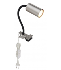 57911K APLIQUE FOCO PARED PINZA ENCHUFABLE 1xGU10 25W 230V NIQUEL ROBBY GLOBO