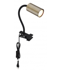 57911KM APLIQUE FOCO PARED PINZA ENCHUFABLE 1xGU10 25W 230V LATON ROBBY GLOBO