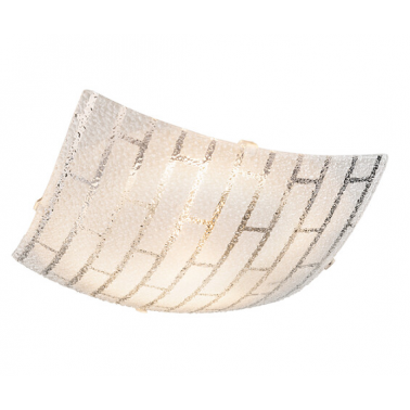 40002 PLAFON TECHO CUADRADO 1xE27 60W 230V 250x250x60mm VIDRIO CLARO CALIMERO GLOBO