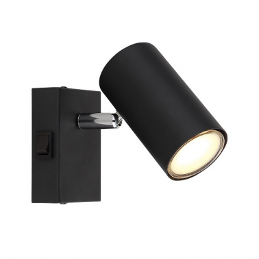 57911-1B FOCO METAL 1xGU10 25W 230V NEGRO ROBBY GLOBO