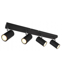 57911-4B REGLETA 4 FOCOS 4xGU10 35W 230V NEGRO ROBBY GLOBO