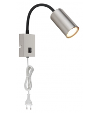 57911W APLIQUE FOCO PARED INTERRUPTOR 1xGU10 35W 230V METAL ROBBY GLOBO