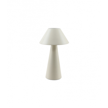 1950944-BL LAMPARA DE MESA 1xE27 TIPO SETA BLANCA EB