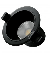 200400015 ARO LED RENDONDO EMPOTRABLE 7W CCT ANTIDESLUMBRAMIENTO NEGRO MANDANI GSC
