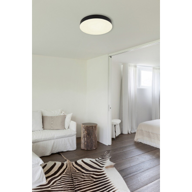 12384-50 PLAFON TECHO LED 50W 4500Lm 500mm NEGRO MATTHEW GLOBO