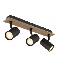57905-3 FOCO TECHO LED 3xGU10 35W IP20 MADERA Y NEGRO LINCA GLOBO