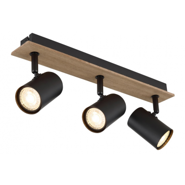 57905-3 FOCO TECHO LED 3xGU10 35W IP20 MADERA Y NEGRO LINCA GLOBO