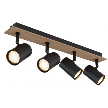 57905-4 FOCO TECHO LED 4xGU10 35W IP20 MADERA Y NEGRO LINCA GLOBO