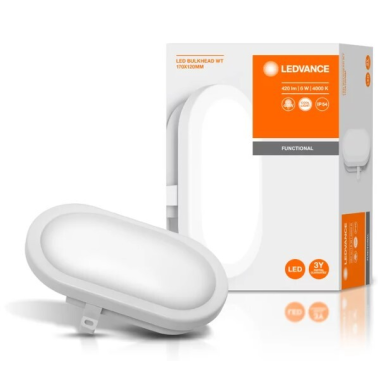 271586 APLIQUE LED EXTERIOR OVAL 6W 4000K BLANCO BULKHEAD LEDVANCE