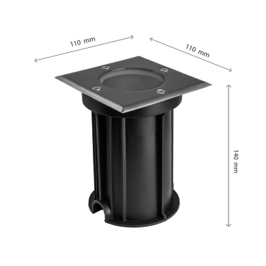 SLIP012016 FOCO EMPOTRABLE SUELO GU10 IP67 SPECTRUM