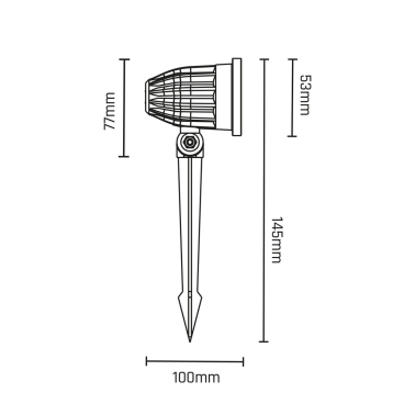 SLI012017CW_PW ESTACA JARDIN FLORI 6W 6000K IP65 SPECTRUM