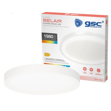 203605106 PLAFON LED REDONDO BELAIR 18W CCT BLANCO GSC