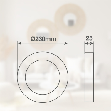 203605106 PLAFON LED REDONDO BELAIR 18W CCT BLANCO GSC