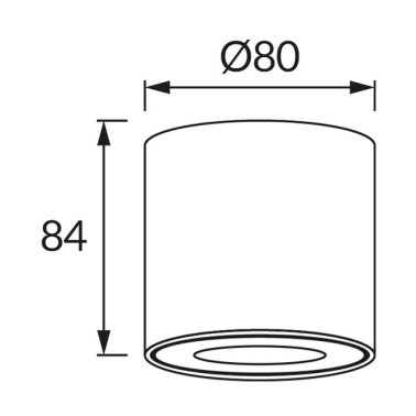 03955 FOCO TECHO ZORBA 1xGU10 NEGRO STRÜHM