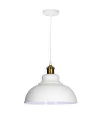 204400069 LAMPARA COLGANTE AKURE E27 Ø290mm BLANCO GSC