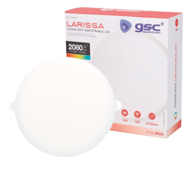 201000108 DOWNLIGHT LED EMPOTRAR 18W LARISSA 3000-4000-6500K GSC