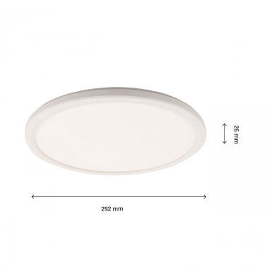 SLI031046CCT PLAFON LED REDONDO 24W CCT BLANCO 292mm SPECTRUM